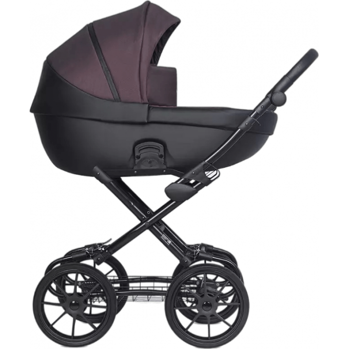 Коляска 2 В 1 RIKO BASIC PACCO CLASSIC 01 Plum (сливовый-черный) 5907729453009 Коляска 2 В 1 RIKO BASIC PACCO CLASSIC 01 Plum (сливовый-черный) 5907729453009
